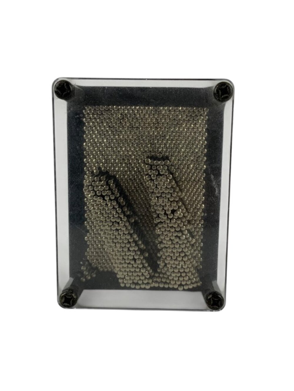 3D Pin Art Sculpture Fidget Toy Metal Pins Clear Acrylic Frame Desk or Display